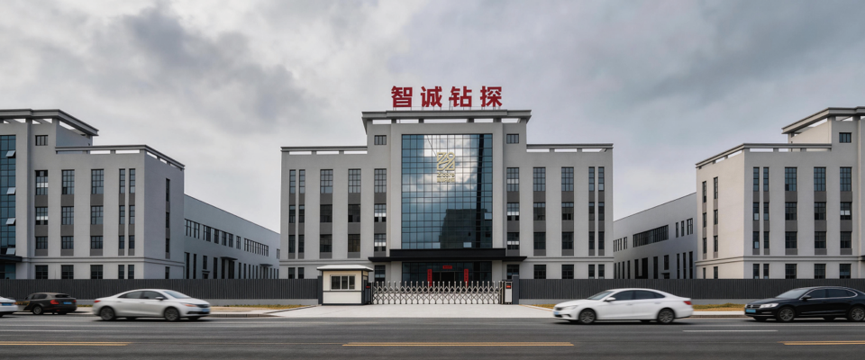 智诚钻探总部园区外景，现代化工业建筑群